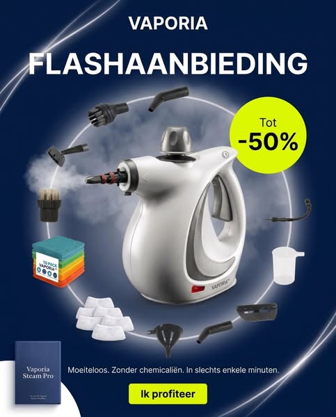 Vaporia™ Draagbare Stoomreiniger – 12 accessoires