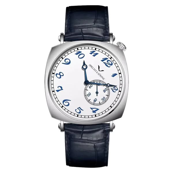 Specht & Söhne SP-1921 - Men’s Automatic Watch Blue Leather