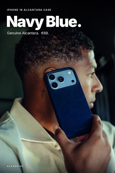 Navy Blue, in Alcantara®.