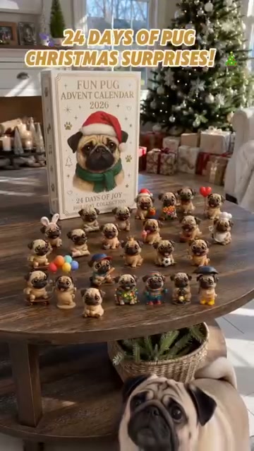 24-Day Pug Advent Calendar 2026