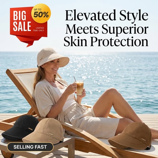 News - Women's Wide Brim Sun Visor Hat