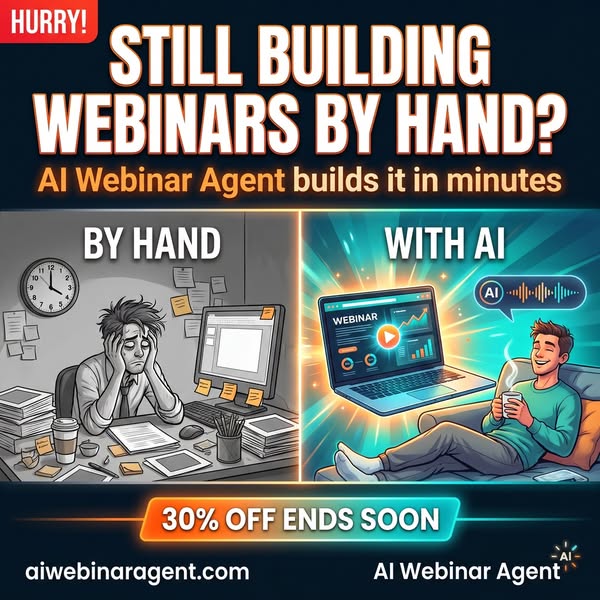 AI Webinar Agent Halloween Sale: 30% Off