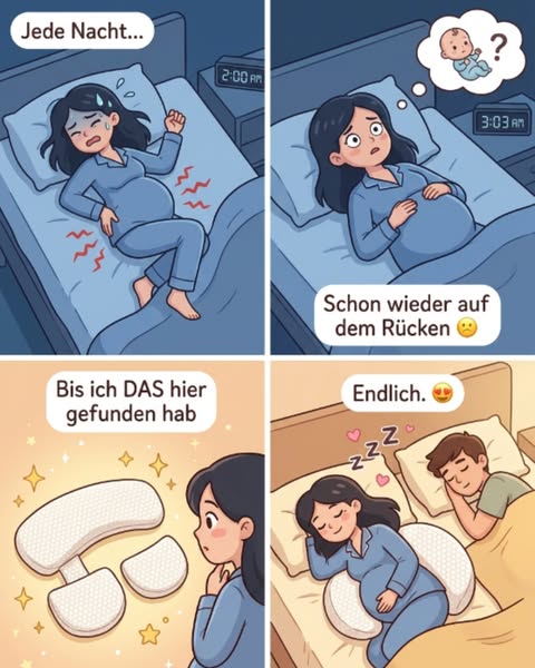 Endlich auf der Seite bleiben, die ganze Nacht.