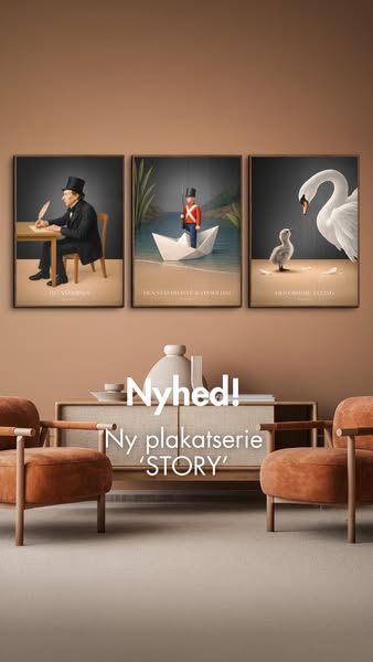 Ny plakatserie – H.C. Andersen plakater