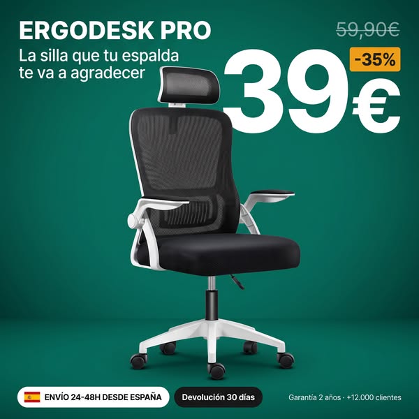Silla Ergonómica de Oficina – Solo 39,00 €