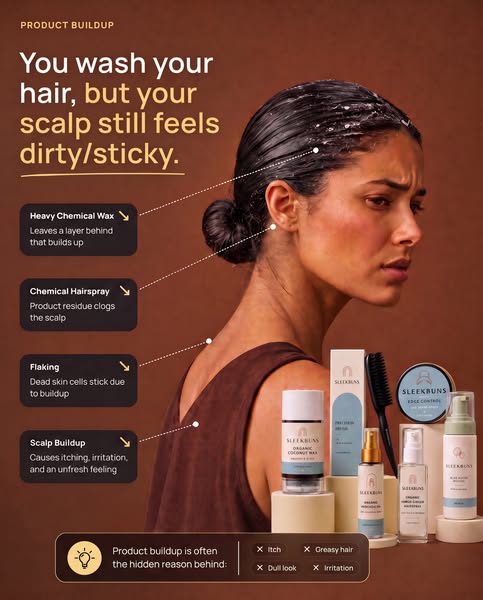 A Sleek Bun That Doesn't Irritate Your Scalp
