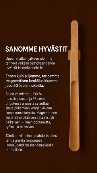 Poraamista? Ei enää koskaan.