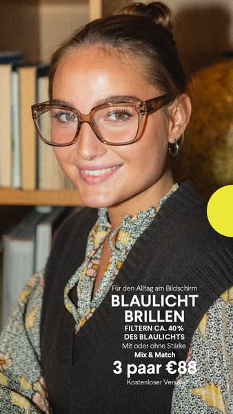 Mehr Zeit vor dem Bildschirm? Entdecken Sie unsere Blaulichtbrillen