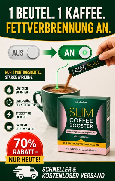Jetzt 70 % Rabatt auf Slim Coffee Booster sichern.