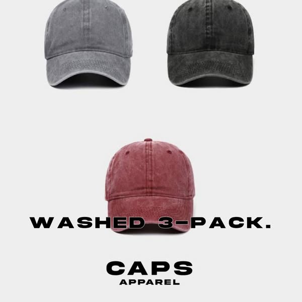 WASHED 3-PACK.