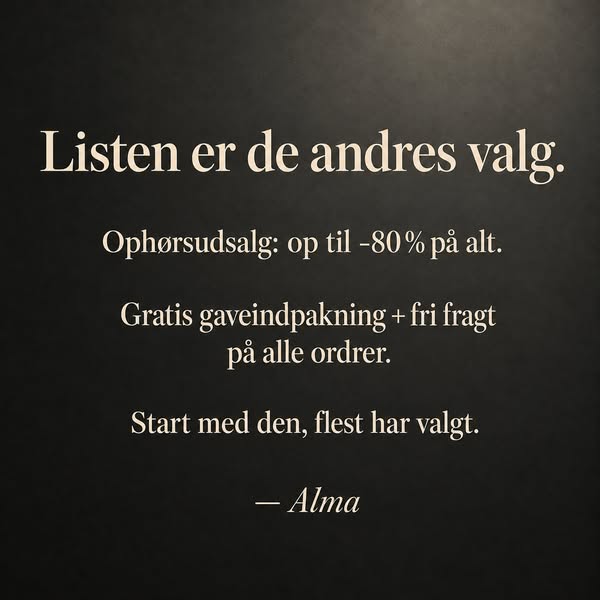 Ophørsudsalg: op til -80%