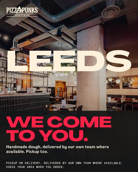 Pizza Punks delivers in Leeds