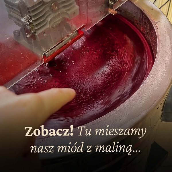 Miód z dodatkiem maliny