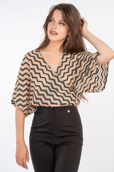 Μπλούζα πολυμορφική missoni μπεζ