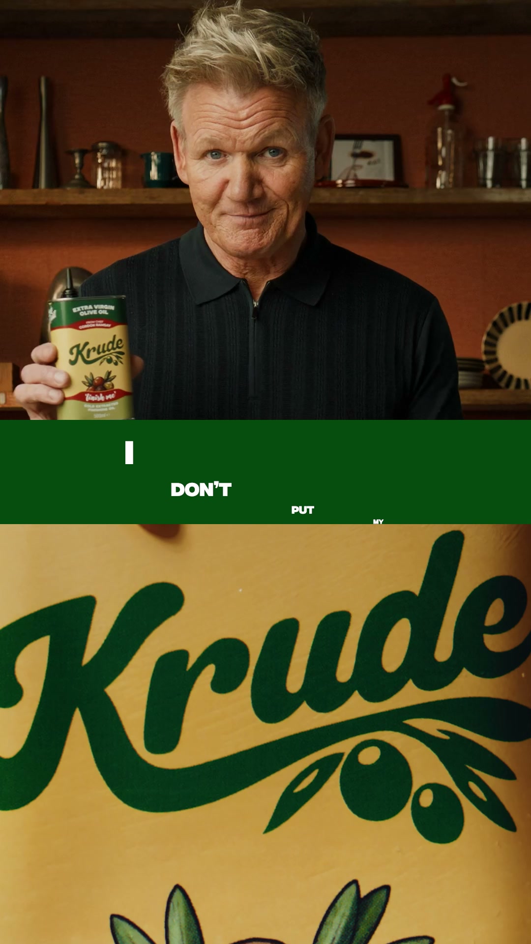 I made the olive oil I actually wanted to cook with.
