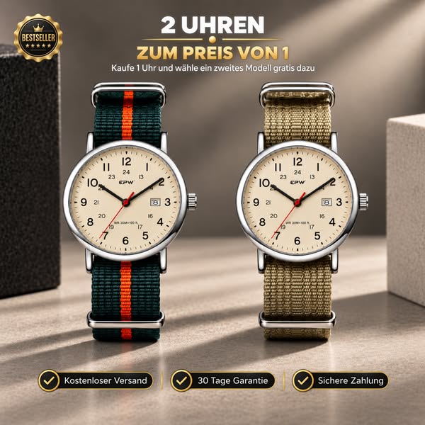 2 Uhren. 1 Preis.