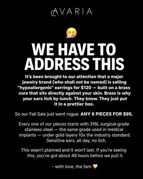 Pick Any 6 Pieces for $95
