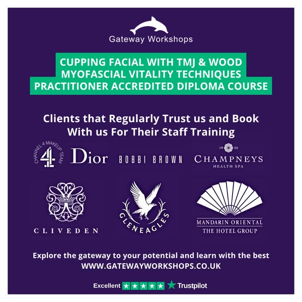 Train in Cupping Facial, TMJ Release & Wood Myofascial Vitality Massage Techniques