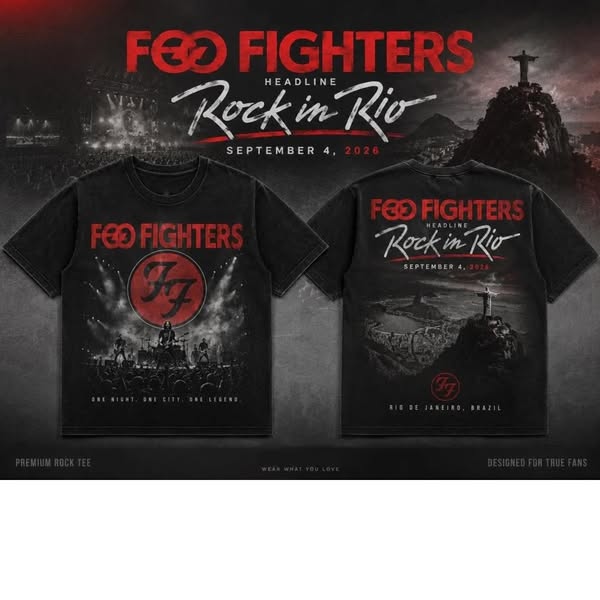 FOO FIGHTERS – ROCK IN RIO 2026 COLLECTION | RIO DE JANEIRO, BRAZIL
