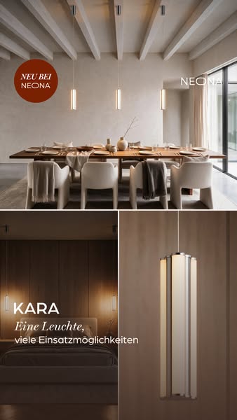 Neu: Pendelleuchte KARA in Chrom