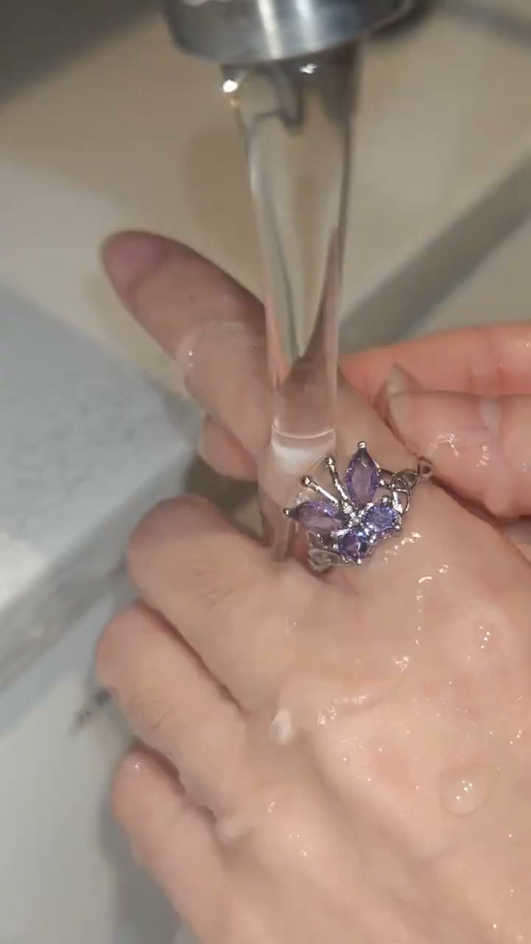 Butterfly Moissanite Ring
