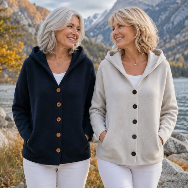 Knitted Hooded Cardigan — Summer Sale, 60% Off