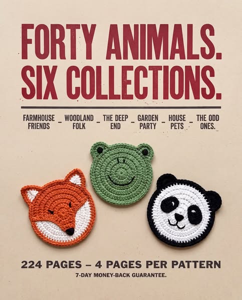 40 patterns. 6 collections.