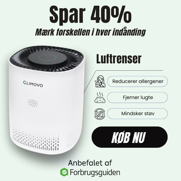 Ren luft til dit hjem – spar 40 %