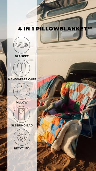 Das Original 4-in-1 PillowBlanket™ – jetzt in neuen, lebendigen Prints!