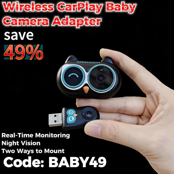 Cabin Care Car Adapter Wireless CarPlay and Real-time Monitoring