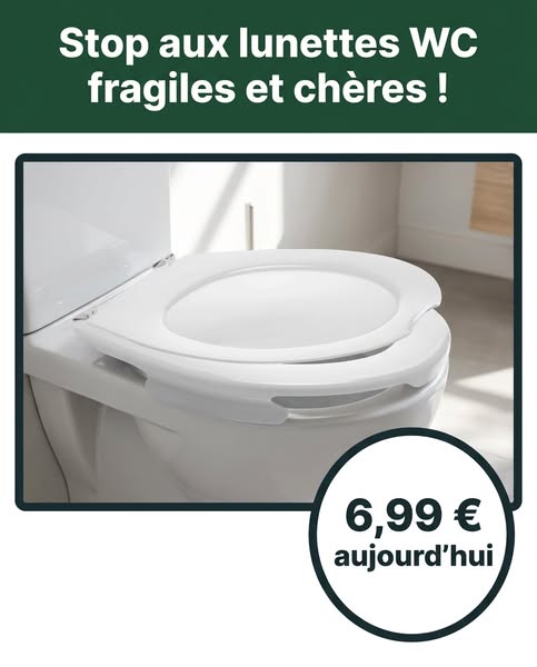 Lunette WC solide à 6,99 €