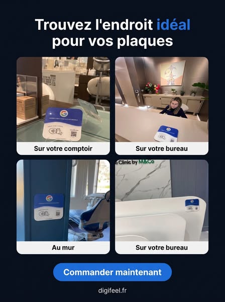 Plaque Avis Google Digifeel