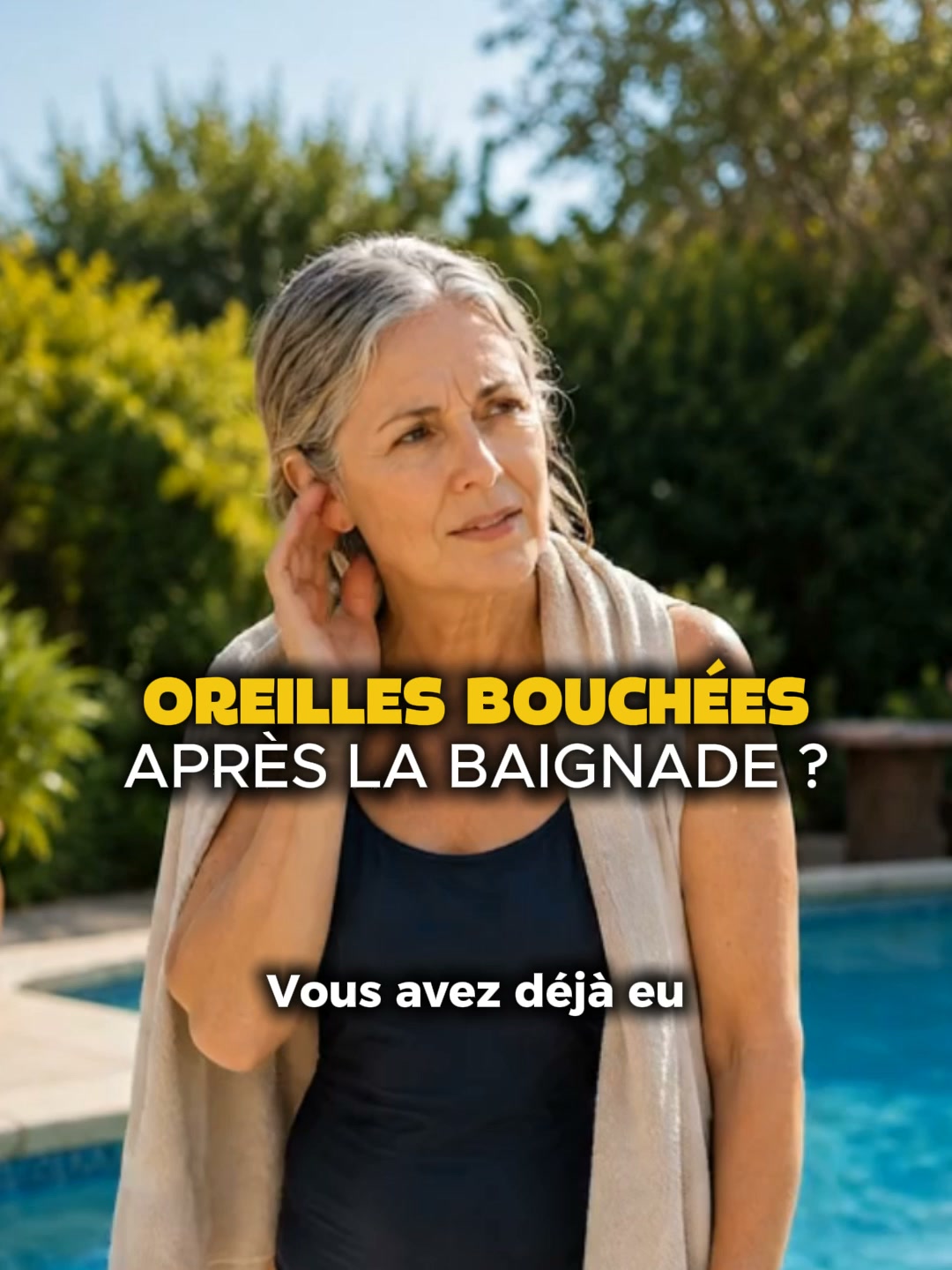 Oreilles légères après la baignade