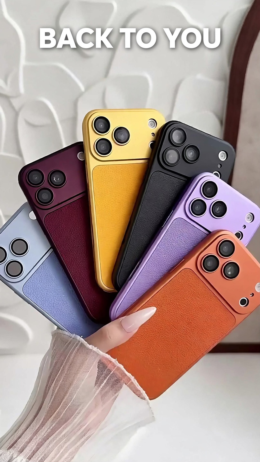 iPhone Pupil Vegan Leather Grain Case