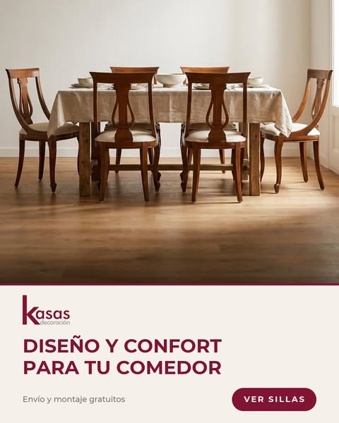 Diseño y confort para tu comedor