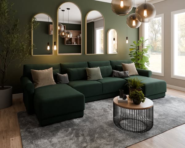 Luxury U-Shape Sofa Beds
