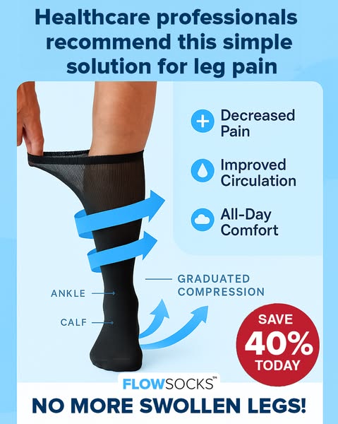 Doctor-recommended for leg pain and swelling – Try FlowSocks 4.8/5
