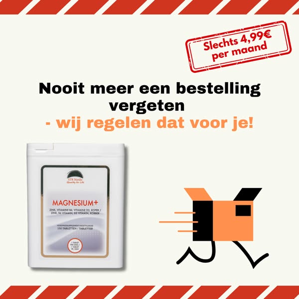 Ontvang Magnesium+ rechtstreeks in uw brievenbus