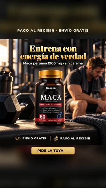 Maca 1900 mg · Envío gratis y pago al recibir