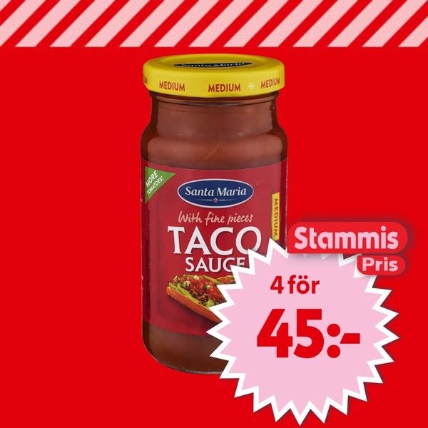 Taco sauce Medium 230g Santa Maria