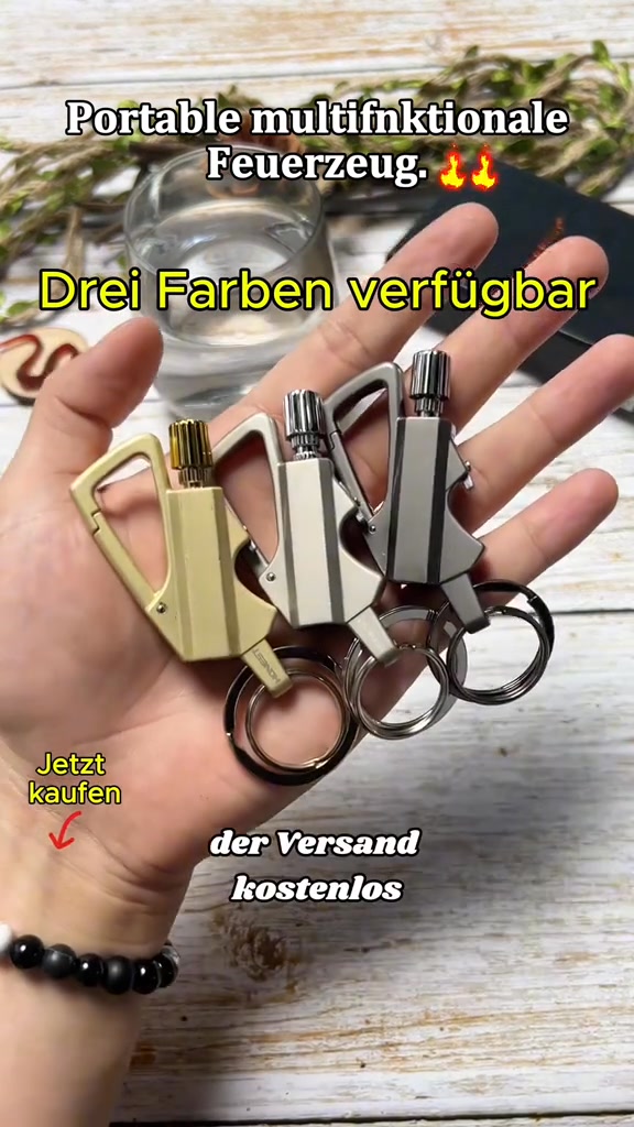 Multitool Schlüsselanhänger Flaschenöffner, Wiederverwendbar