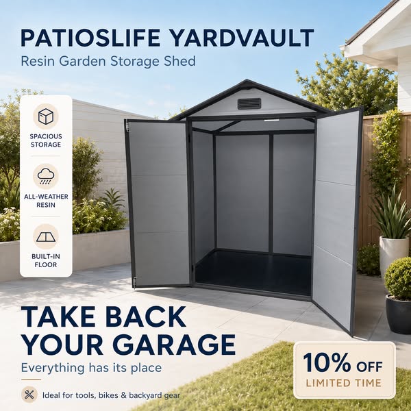 NOTICE: 10% Off Sheds Is Live