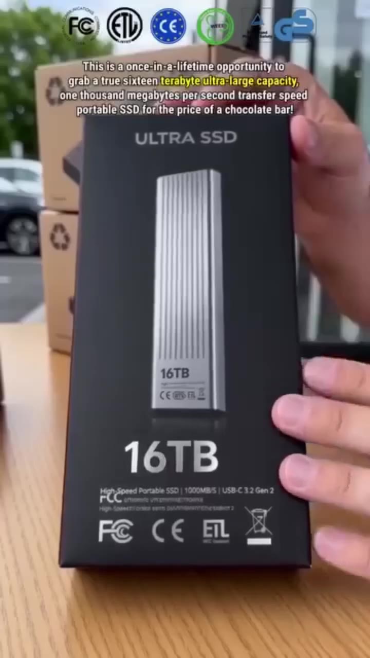 High-Speed Portable SSD External Solid State Drive