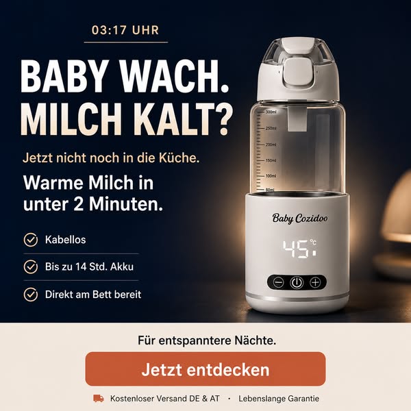 Warme Milch. Auch mitten in der Nacht.