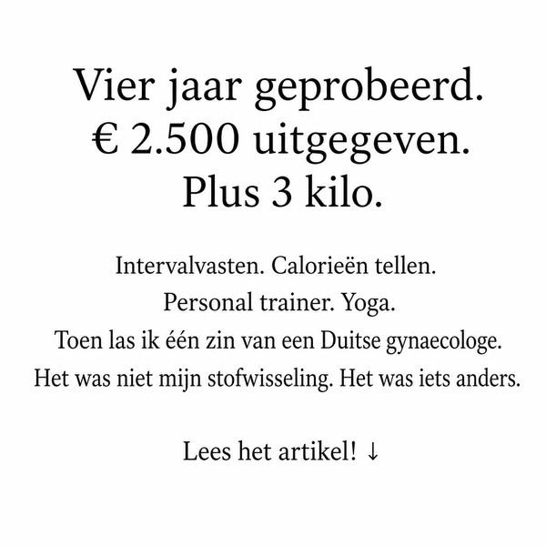 Op gewicht blijven tijdens de overgang