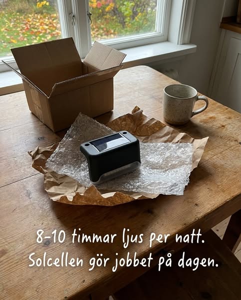 Solcellsdriven Utomhuslampa