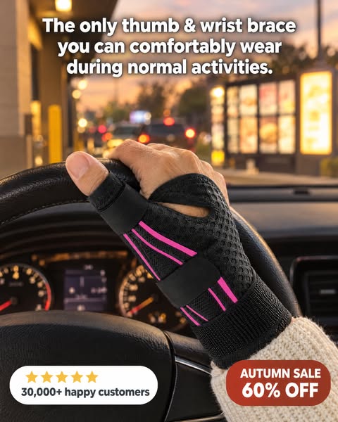 Thumb Stabilizer + Twin Support Stays – Soft Support, Fingers Free | Resilea