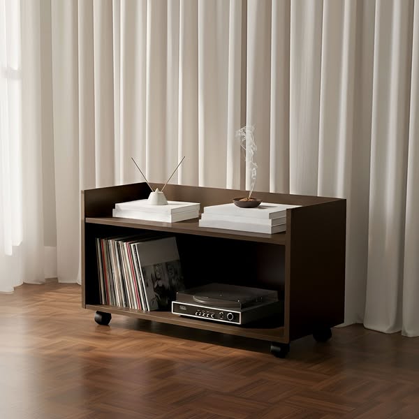 Cube Wheeled Metal TV Unit / Side Table