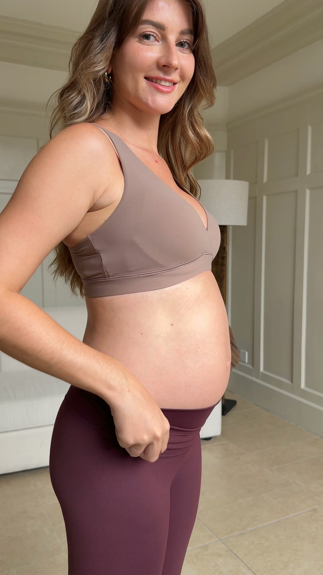 Natrelax® No Front Seam Maternity Flare Leggings 31.5"