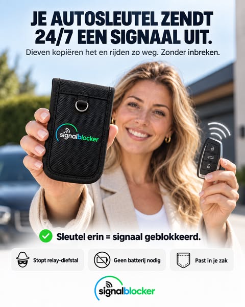 Je sleutel zendt 24/7 een signaal uit — blokkeer het